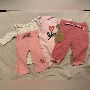 Rabbit + Bear Set 0-3M Organic Cotton